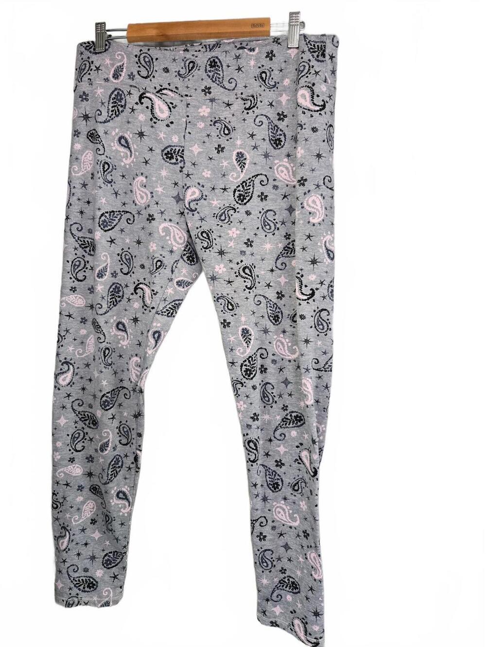 Cuddl Duds Climate Right Pink Paisley Print PJ's Bottom  Size L/G